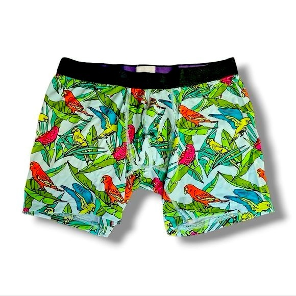 MeUndies Hawaiian Parrots Boxer Briefs - Picture 1 of 2